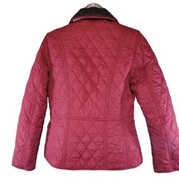 Weatherproof Quilted Red Jacket Coat Size Small S Zipper Pockets - Picture 2 of 5